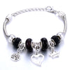 Antique Original Heart-Shaped buena suehe Charm Bracelets For Women Glass Beads Brand Bracelet & Bangle DIY Jewelry Gifts