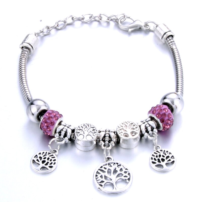 Antique Original Heart-Shaped buena suehe Charm Bracelets For Women Glass Beads Brand Bracelet & Bangle DIY Jewelry Gifts