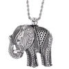 Antiquity Elephant India Pendant Necklace Vintage Auspicious Africa Animal Collar Jewelry For Man Women Collar Accessori