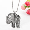 Antiquity Elephant India Pendant Necklace Vintage Auspicious Africa Animal Collar Jewelry For Man Women Collar Accessori