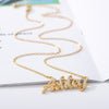 Any Name Custom Necklace For Women Cuban Chain Iced Out Zirconia Necklace Personalized Stainless Steel Jewelry Mother's Day Gift