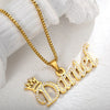 Any Name Custom Necklace For Women Cuban Chain Iced Out Zirconia Necklace Personalized Stainless Steel Jewelry Mother's Day Gift