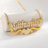 Any Name Custom Necklace For Women Cuban Chain Iced Out Zirconia Necklace Personalized Stainless Steel Jewelry Mother's Day Gift