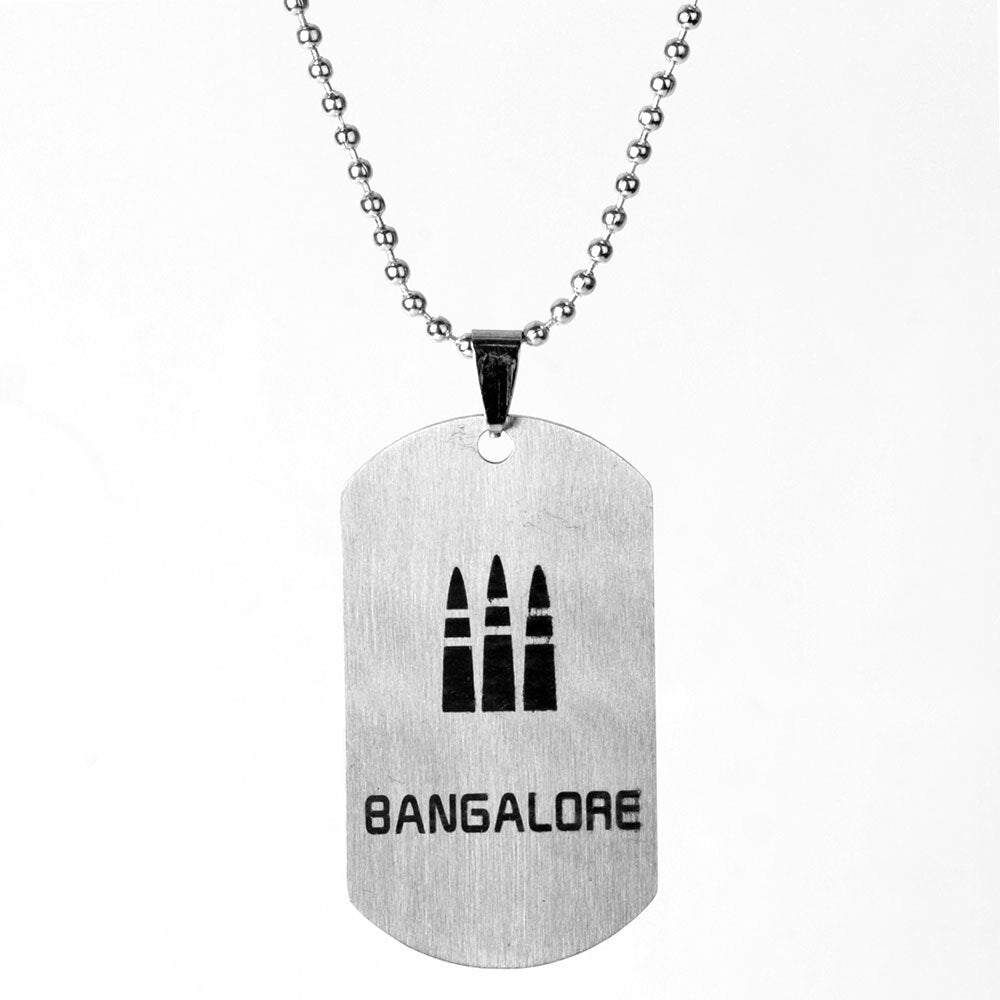 Apex Legendes Stainless Steel Pendant Necklace for Men MIRAGE WRAITH CAUSTIC Hero Position Necklace Dog Tag Jewelry Gift