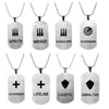Apex Legendes Stainless Steel Pendant Necklace for Men MIRAGE WRAITH CAUSTIC Hero Position Necklace Dog Tag Jewelry Gift