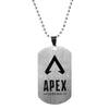 Apex Legendes Stainless Steel Pendant Necklace for Men MIRAGE WRAITH CAUSTIC Hero Position Necklace Dog Tag Jewelry Gift