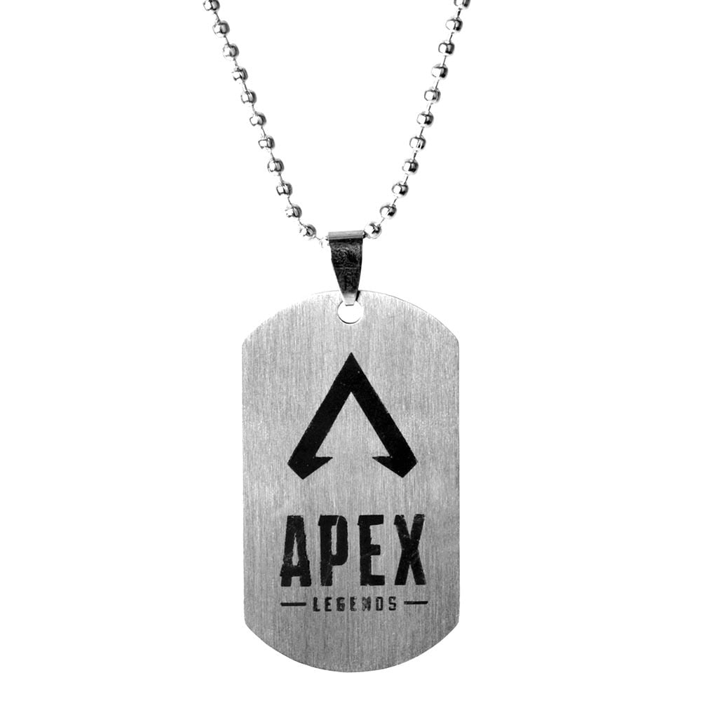 Apex Legendes Stainless Steel Pendant Necklace for Men MIRAGE WRAITH CAUSTIC Hero Position Necklace Dog Tag Jewelry Gift