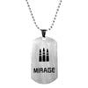 Apex Legendes Stainless Steel Pendant Necklace for Men MIRAGE WRAITH CAUSTIC Hero Position Necklace Dog Tag Jewelry Gift