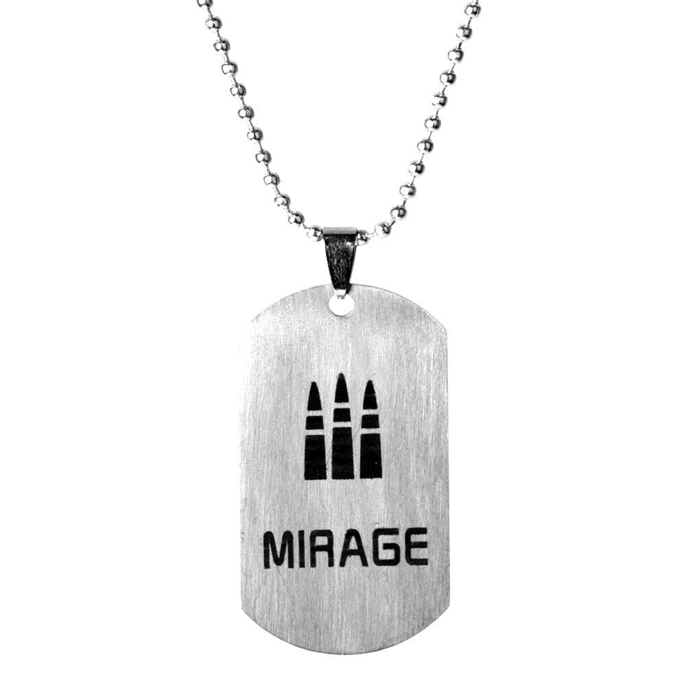 Apex Legendes Stainless Steel Pendant Necklace for Men MIRAGE WRAITH CAUSTIC Hero Position Necklace Dog Tag Jewelry Gift