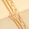 Aprilwell 3 PCs Punk Choker Necklaces Set For Women Aesthetic Gold Link Chain 2021 Y2k Charm Jewelry Gift For Girl Friend