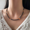 Aprilwell One Piece Beads Necklace for Women Aesthetic Choker Trendy LGBT Rainbow Chain Kpop 2021 Jewelry Friends Gift