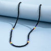 Aprilwell One Piece Beads Necklace for Women Aesthetic Choker Trendy LGBT Rainbow Chain Kpop 2021 Jewelry Friends Gift