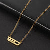 Arab Style Crystal Bead Pendant Necklace For Women Dainty Wedding Jewelry Link Chain 3 Dot On Oval Metal Necklace Colar