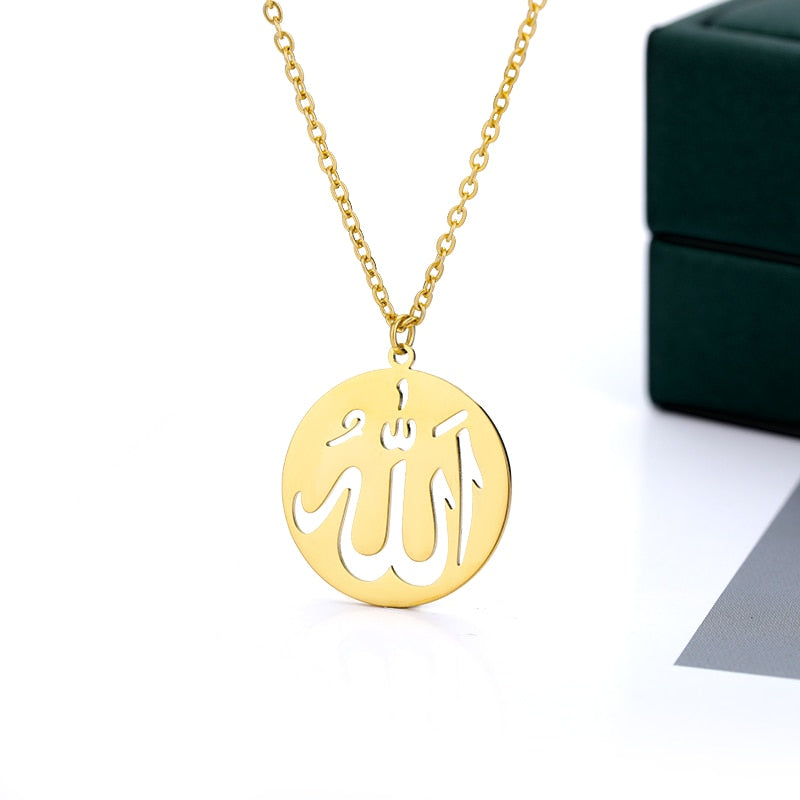 BLEUM CADE Men's Stainless Steel Islamic Muslim Allah Symbol Pendant  Necklace，24inch Link Chain : BLEUM CADE: Everything Else - Amazon.com