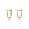 Arc Earrings For Women Stainless Steel Geometric Gold Color Hoop Earring Cute Minimalist Jewelry Couple Gift Bijoux Femme 2023
