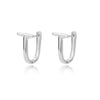 Arc Earrings For Women Stainless Steel Geometric Gold Color Hoop Earring Cute Minimalist Jewelry Couple Gift Bijoux Femme 2023