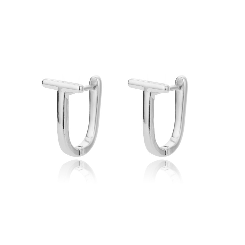 Arc Earrings For Women Stainless Steel Geometric Gold Color Hoop Earring Cute Minimalist Jewelry Couple Gift Bijoux Femme 2023