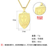 Archangel Saint Michael Medallion Shield Pendant Necklace For Men Women Orthodox Shield Archangel Corss Necklaces Gift