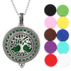 Aromatherapy Jewelry Essential Oil Diffuser Necklace Colorful Pendants Lockets Aroma Diffuser Perfume Necklace Free 10 Pads