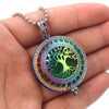 Aromatherapy Jewelry Essential Oil Diffuser Necklace Colorful Pendants Lockets Aroma Diffuser Perfume Necklace Free 10 Pads