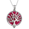Aromatherapy Necklace Tree of Life Diffuser Jewelry Vintage Open Locket Pendant Essential Oil Perfume Aroma Diffuser Necklace
