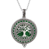 Aromatherapy Necklace Tree of Life Diffuser Jewelry Vintage Open Locket Pendant Essential Oil Perfume Aroma Diffuser Necklace
