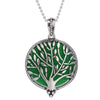 Aromatherapy Necklace Tree of Life Diffuser Jewelry Vintage Open Locket Pendant Essential Oil Perfume Aroma Diffuser Necklace