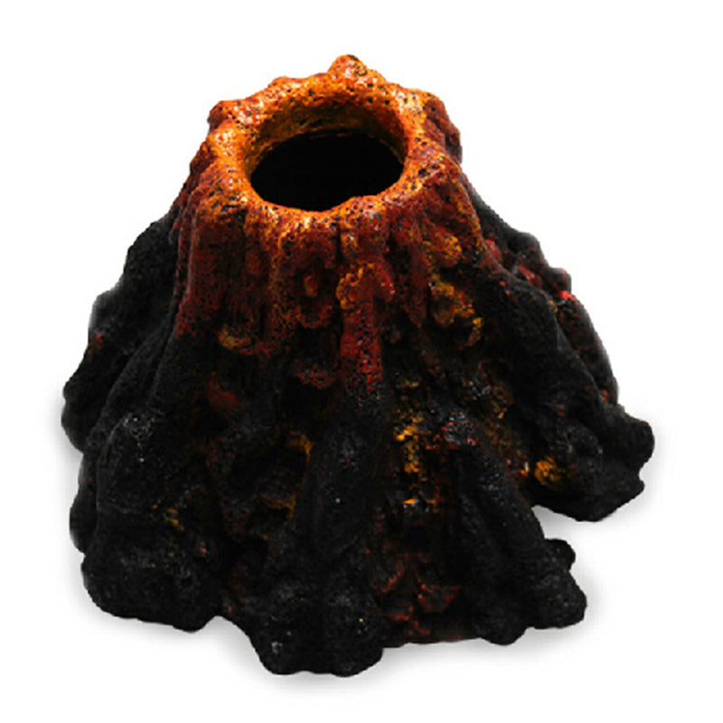 Artificial Volcano Aquarium Air Bubble Decor Fish Tank Scenery Stone Ornament Best Price