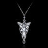 Arwen Evenstar Necklace The Elves Princess Crystal Silver Color Cubic Zirconia Stone Pendant For Women Wedding Gift