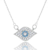 Ascona Trendy Cubic Zirconia Evil Eye Pendant Necklace For Women Korean Minimalist Necklace Girls Gifts Party Jewelry Colares