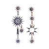Asymmetric Snowflake Crystal Long Ethnic Statement Hanging Earrings Online Shopping India Fashion Ear Piercing Women Jewelry