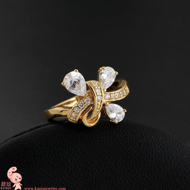 At Least $10 Good value for money Factory Cute New Design Full Drills Ring   jewelry ( J1413)