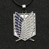 Ataque en collar de titanio alas de la libertad Eren Scout legión de guardia de la policía militar aprendiz escuadrón colgante Anime de la joyería