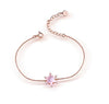 925 Sterling Silver Natural Topaz Crystal Bangles & Bracelets Super Shiny Bracelets for Women Fine Jewelry SSB014
