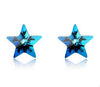 Multicolor Earrings Natural Crystal Stars 925 Sterling Silver Stud Earrings for Women Sterling-Silver-Jewelry SSE003-F