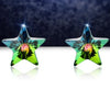 Multicolor Earrings Natural Crystal Stars 925 Sterling Silver Stud Earrings for Women Sterling-Silver-Jewelry SSE003-F