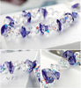 Natural Austrian Crystal Candy Color Bracelets for Women Sterling-Silver-Jewelry Heart of Ocean Bracelet BSW502