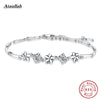 New Love Brand 100% 925 Sterling Silver Flowers Bracelets for Women Top Quality Fine Jewelry BSW303-F