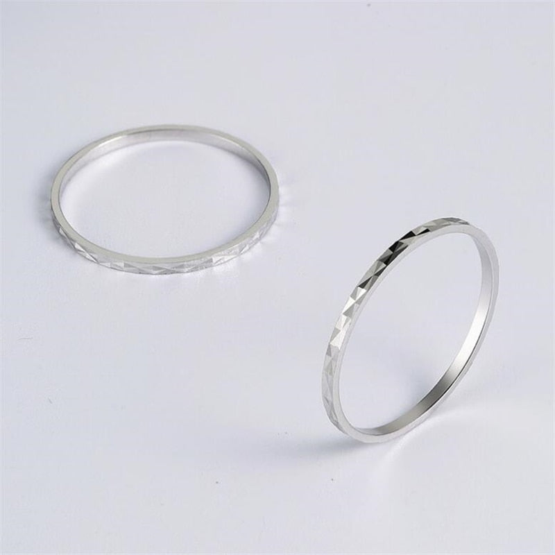 New Simple 925 Sterling Silver Rings for Women Silver Ring for Any Occasion Christmas Gift for Girl Size 3.5-9.5 RWD844