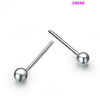 Simple Ball Bead 925 Sterling Silver Fashion Stud Earrings for Women Fine Silver Jewelry Size 3MM EWS423