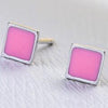 Stars Round Square Real 925 Sterling Silver Stud Earrings for Women Sterling-Silver-Jewelry Fashion Earrings SSE006