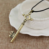 Attack On Titan Eren Key Necklace Vintage Metal Entering The Giant Logo Cosplay Jewelry Toy Costumer Gift Ornaments