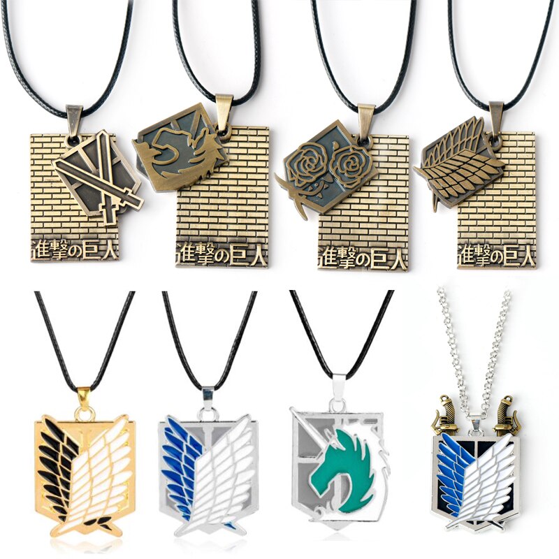 AOT Pendant Shingeki no Kyojin Metal Necklace Anime Pendant