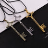 Attack On Titan Necklace Eren Key Shingeki No Kyojin Pendant Vintage Retro Anime Jewelry For Men Cosplay
