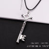 Attack On Titan Necklace Eren Key Shingeki No Kyojin Pendant Vintage Retro Anime Jewelry For Men Cosplay