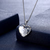 Austria Elements Crystal Ornaments for Women European and American Fashion Style Sterling Silver 925 Love Heart Pendant Jewelry