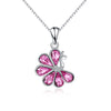Austrian Crystal Peacock Pendant Necklaces For Women Charm 925 Sterling Silver Animal Theme Fashion Wedding Jewelry Necklace