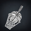 Austrian Rhinestone Inlaid Basketball Pendant Necklace Men's Necklace Watch Metal Hip Hop Jewelry Accessories Party Gift