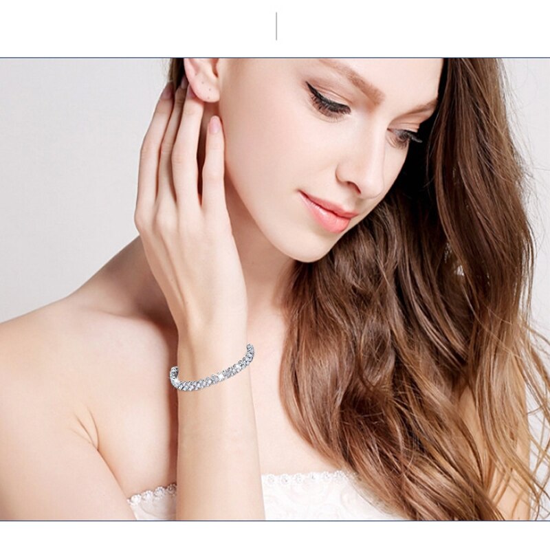 Austrian Rhinestone Inlaid Bracelet Roman Retro Women's Bracelet Metal Accessories Party Wedding Jewelry