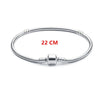Authenetic 925 Sterling Silver Bracelet Snake chain Lobster Clasp Basic Bracelet Bangle Fit Women Bead Charm DIY Europe Jewelry
